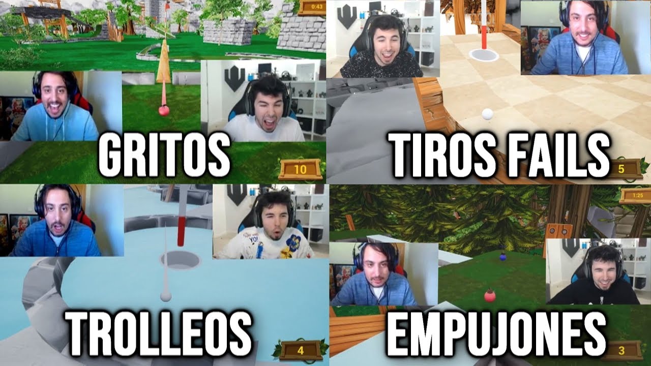 LOS MEJORES GRITOS | TROLLEOS |EMPUJONES Y TIROS FAILS!! EN GOLF IT |FARGAN Y WILLY| #2