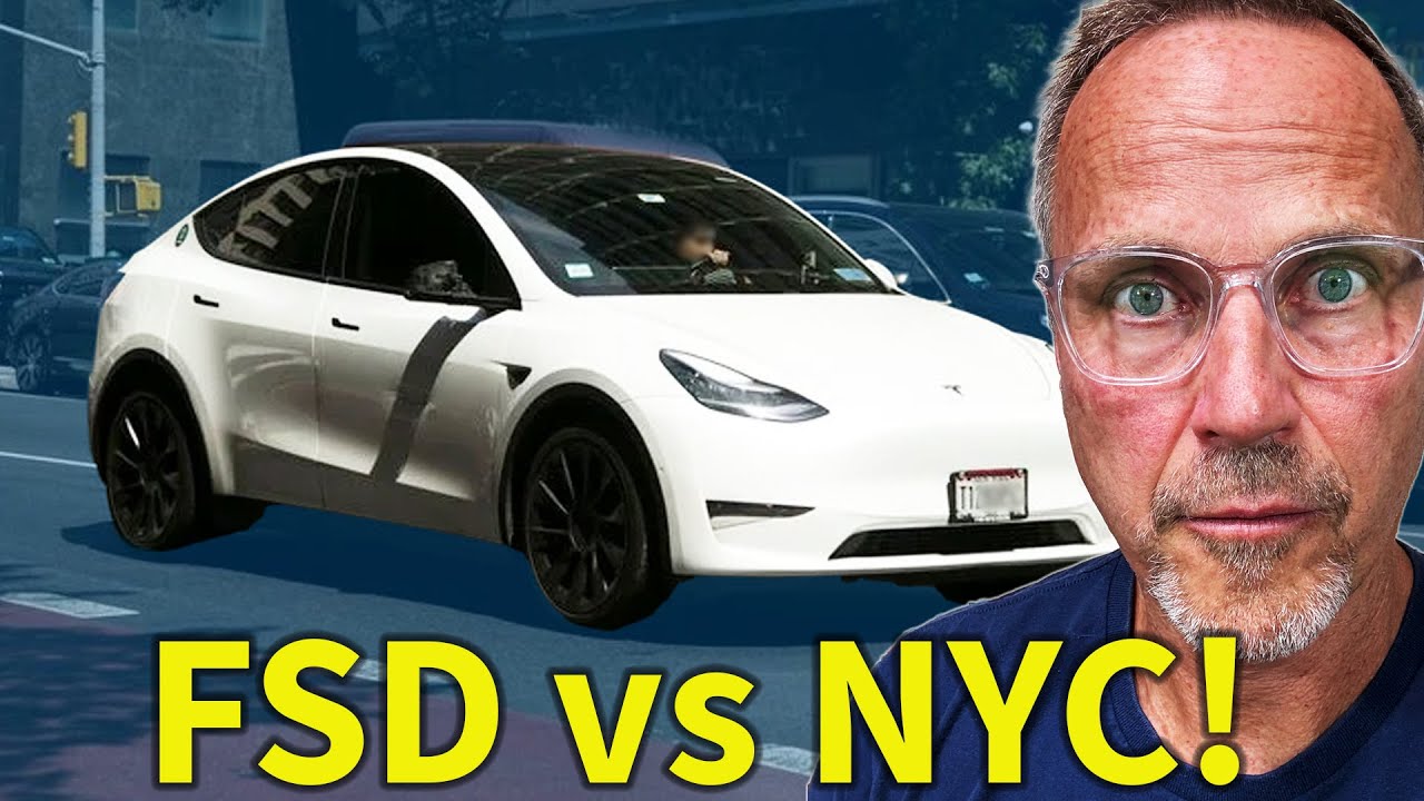 Tesla FSD 14.1.2 покоряет Нью-Йорк в безумной гонке на Манхэттене!