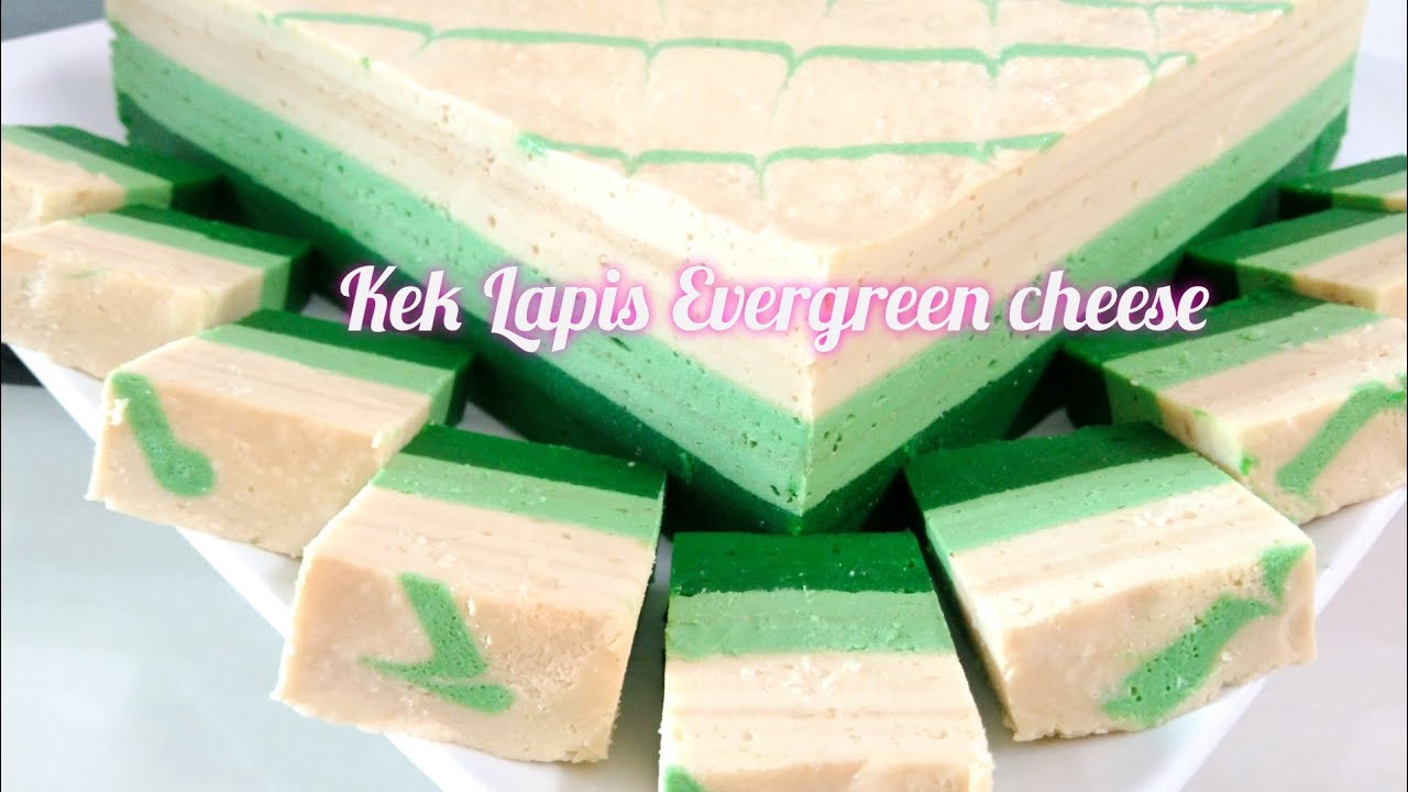 KEK LAPIS EVERGREEN CHEESE PREMIUM Bakar supermoist