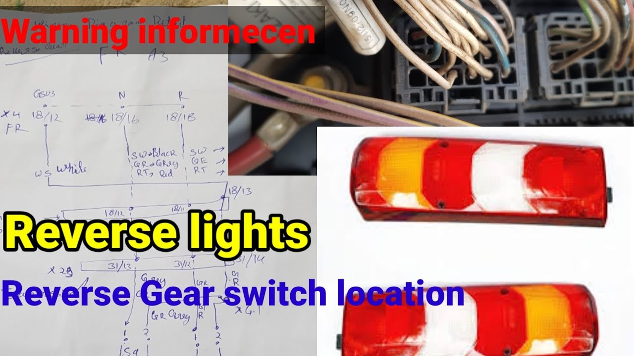 Reverse lights switch  Gearbox MERCEDES Benz Actors  Warning chak