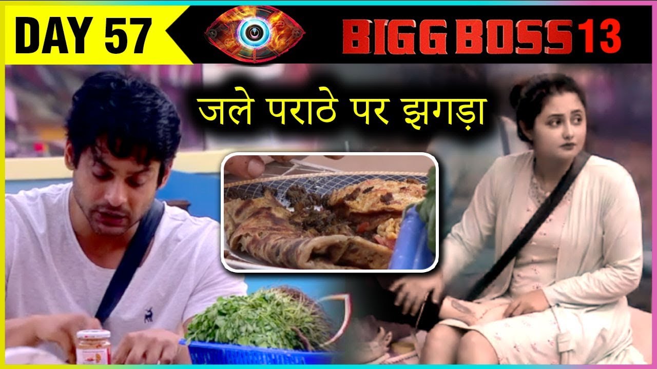 Siddharth Shukla TAUNTS Rashami Desai For Serving Him JALA HUA PARATHA | Bigg Boss 13 Episode Update