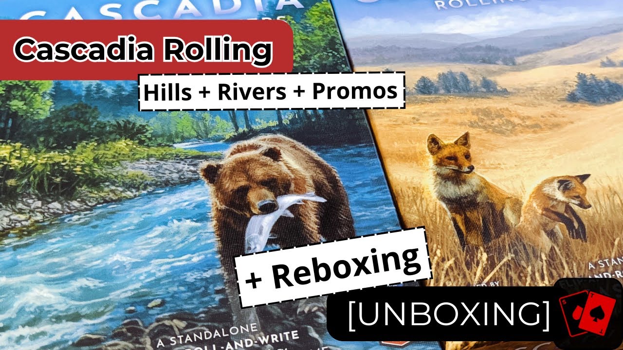 Unboxing | Cascadia Rolling Hills + Rivers + All Promos (+ Reboxing)