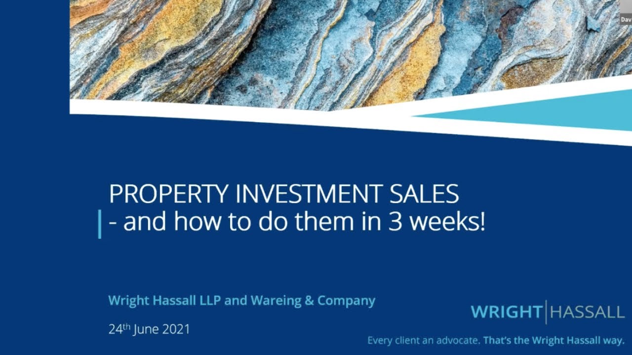 Property Investment Sales - and how to do them in 3 weeks!