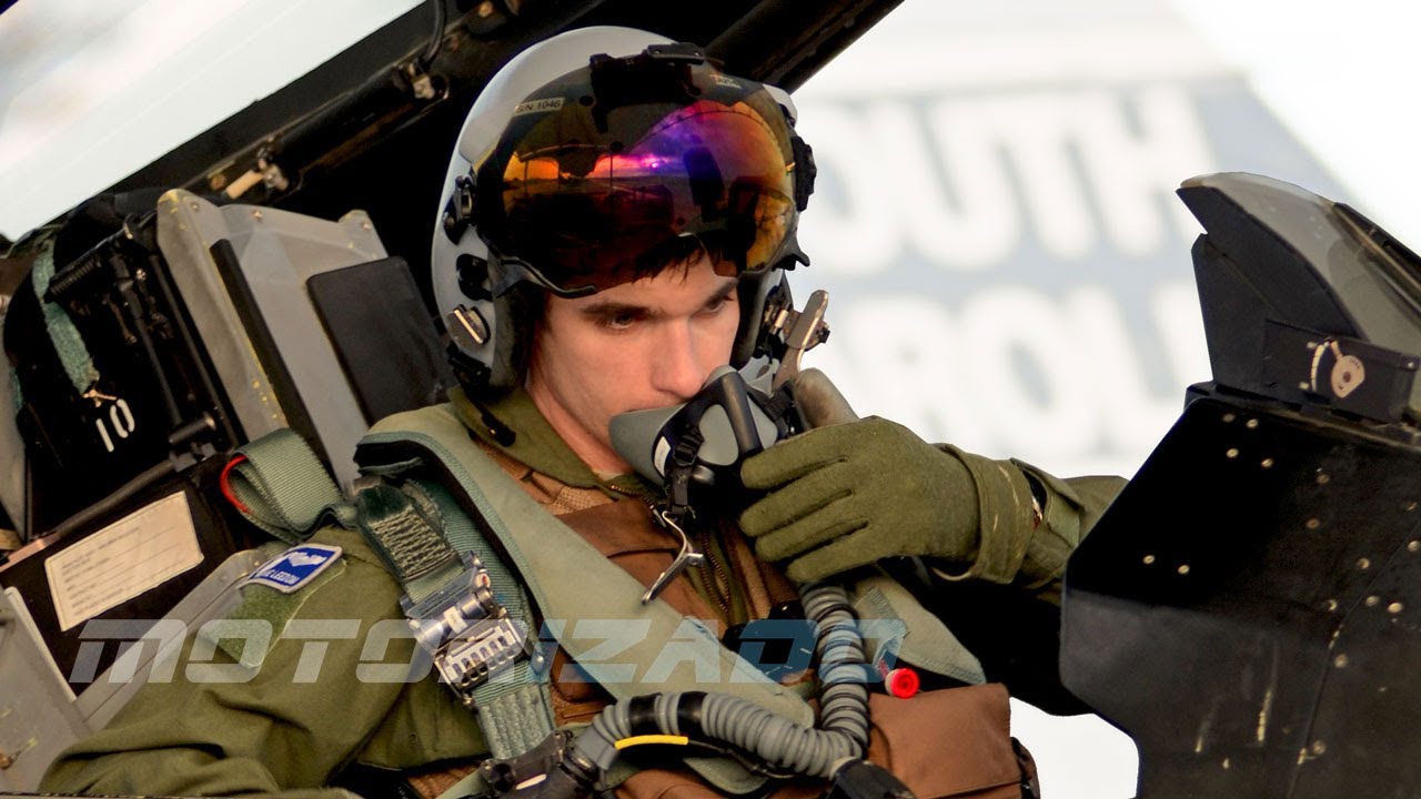Взлет и посадка истребителя F-16 Block 52