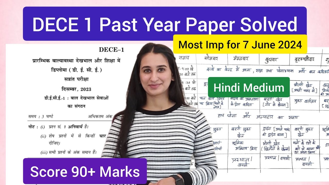 DECE 1 Most Imp Que with Ans Level Up Learning Simran Gumber