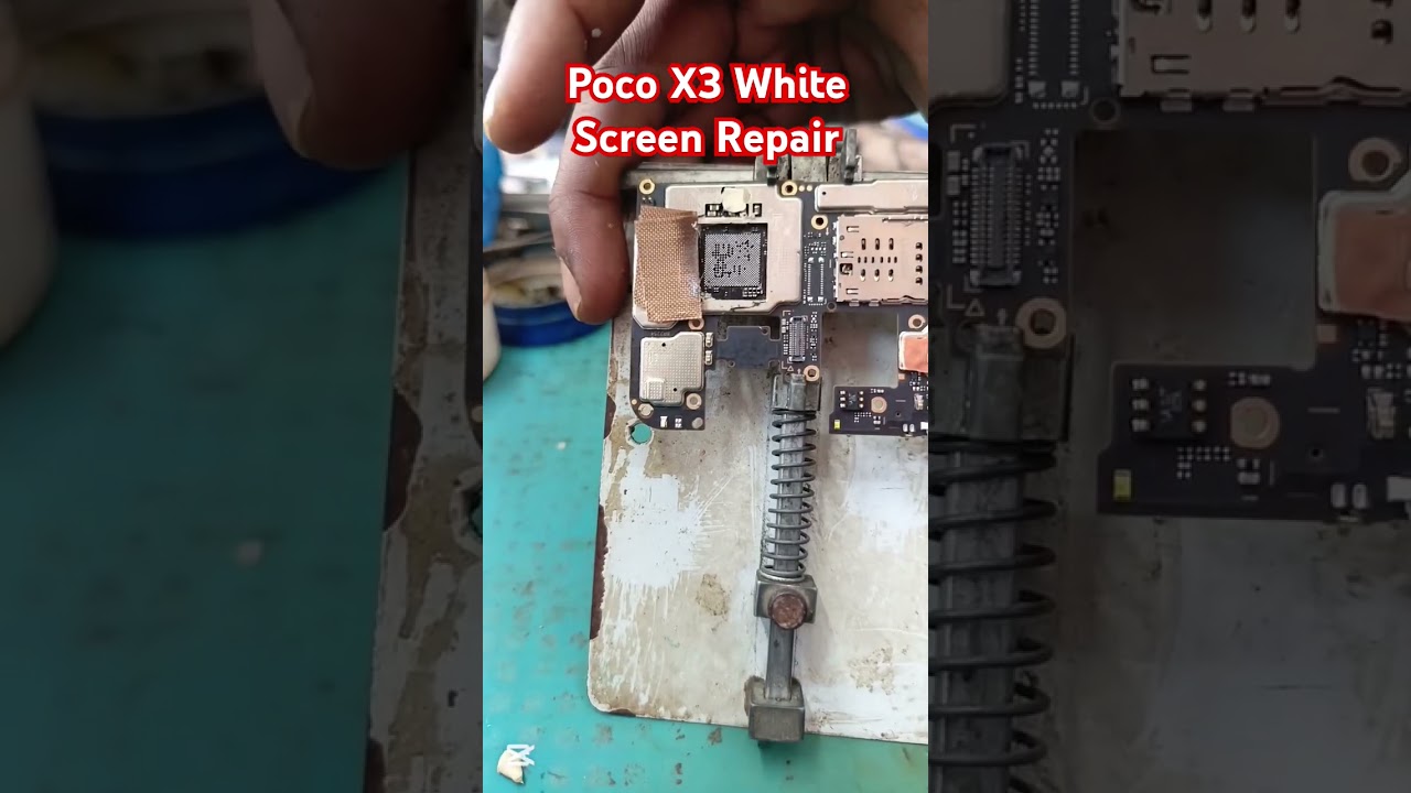 Poco X3 White Display 📲 Solution 📲 