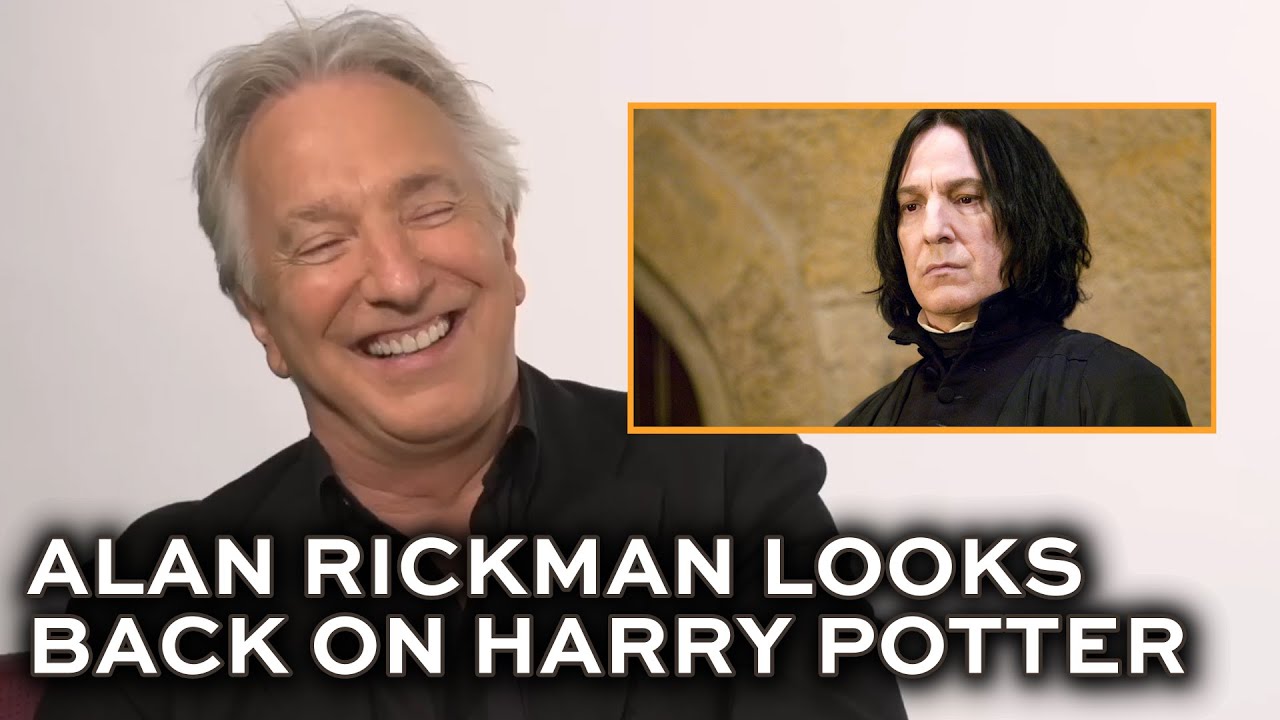 Alan Rickman reflecting on playing Snape in HARRY POTTER and his pride in the young actors (2015)