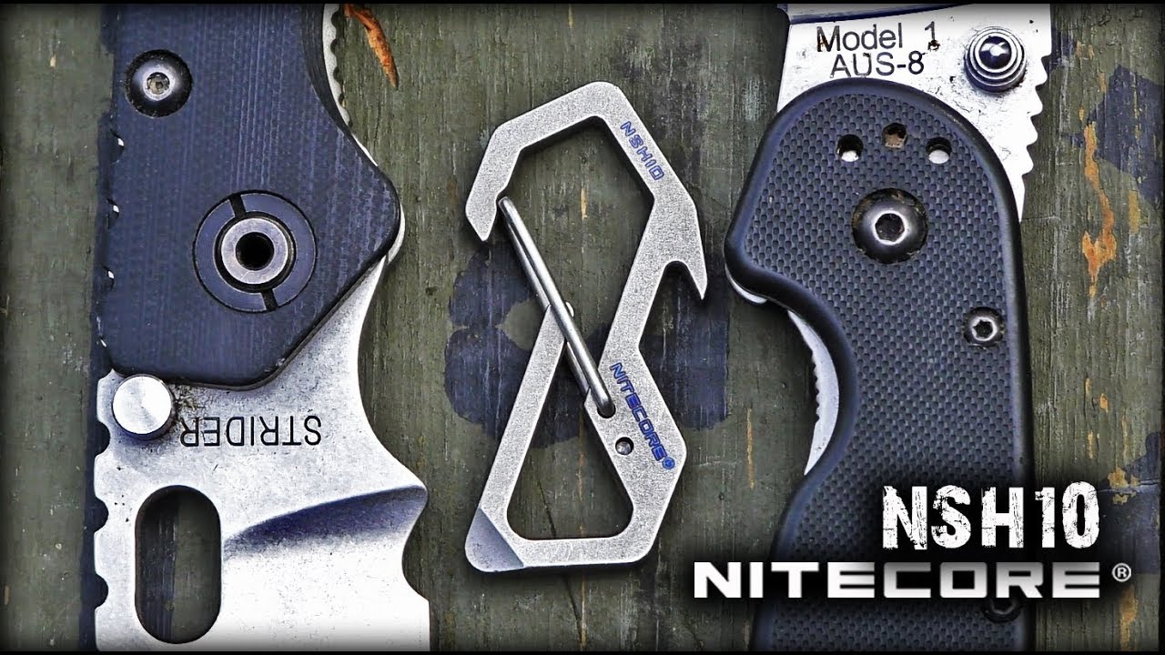 Титановый мультитул-карабин Nitecore NSH10/Titanium keychain