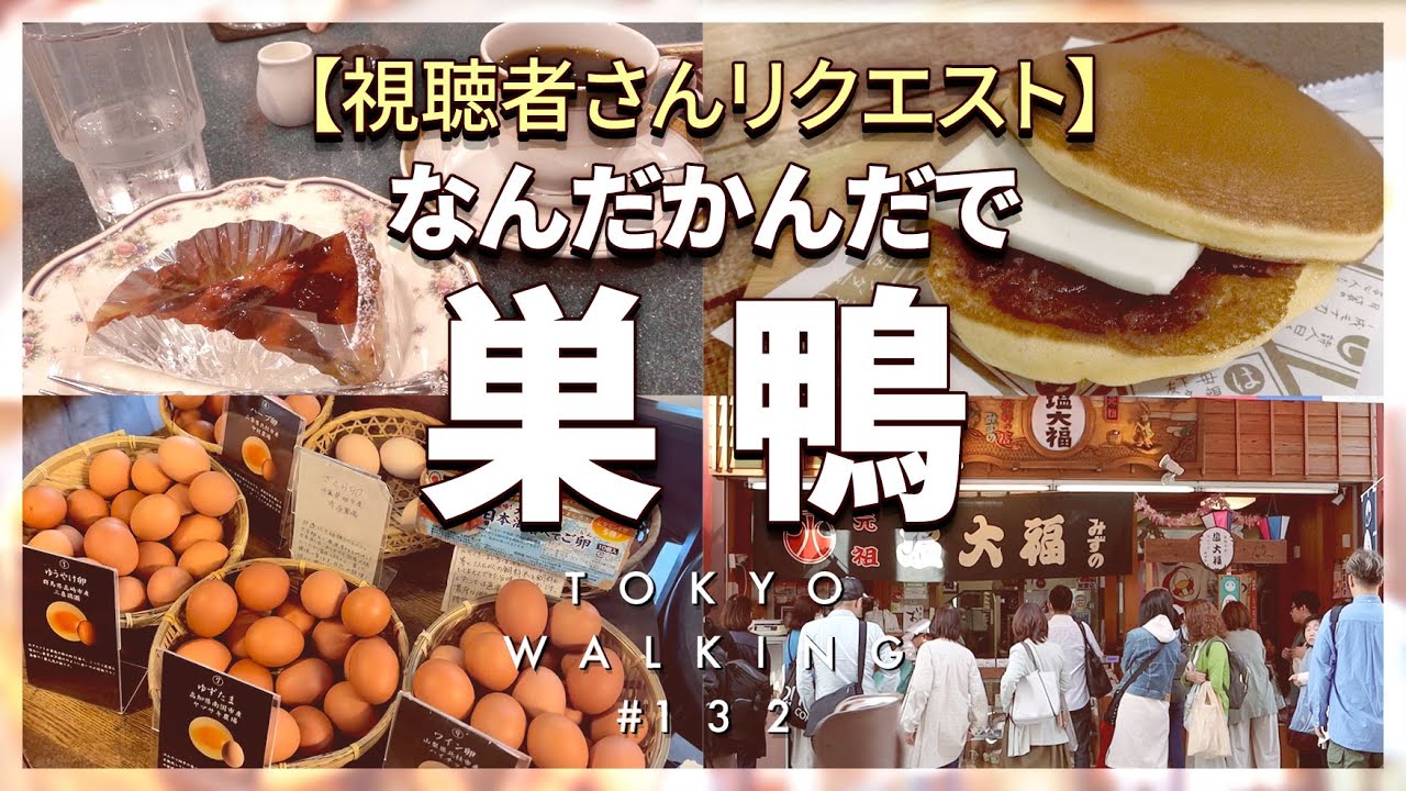 【東京vlog#132】巣鴨お散歩Day／商店街や純喫茶でのんびり休日過ごしてきました！ランチ・食べ歩き／デート・夫婦