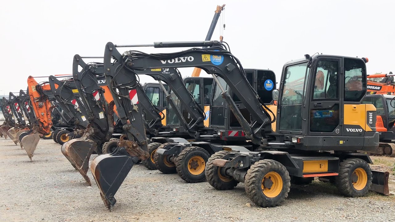 Bán Máy Xúc VOLVO EW60C Cũ Máy Bãi Hàn Quốc  - Máy Xúc Volvo EW60C