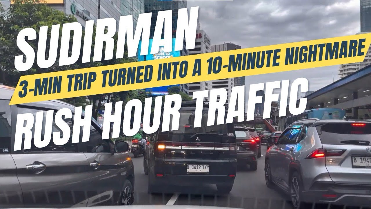 Sudirman Traffic Nightmare | POV Driving During Rush Hour in The Busiest District | 4K