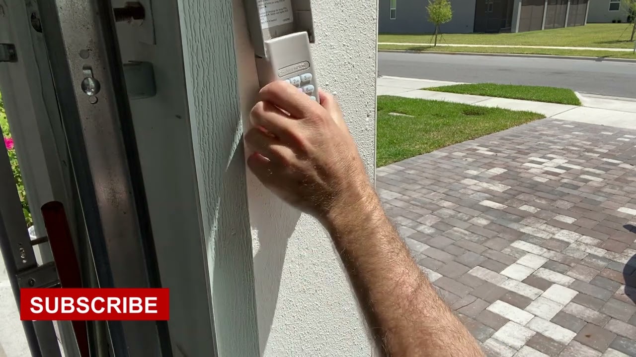Exterior Garage Door Controller Keypad Install