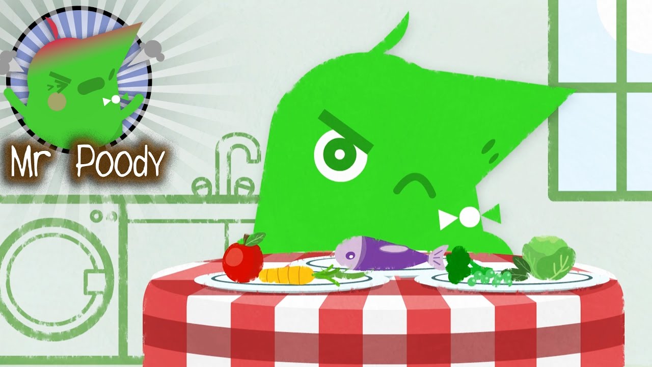 Mr Poody's Healthy Day | Cartoons For Kids | Toddler Fun Learning