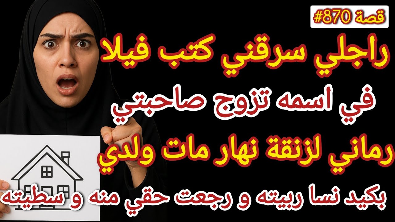 راجلي سرقني كتب فيلا في سميته وتزوج صاحبتي رماني زنقه نهار مات ولدي #قصص_واقعية 