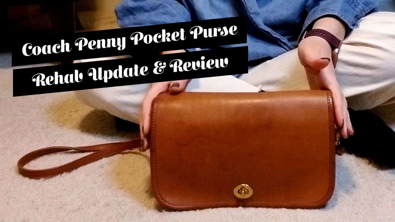 Vintage Coach Pocket Purse Rehab Update, What Fits (WIMB) & Review