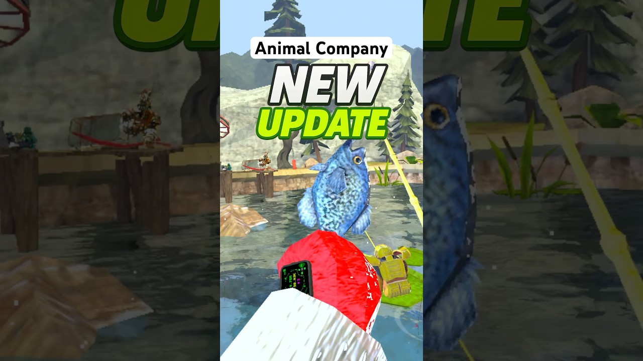 Animal Company NEW FISHING UPDATE 🐟🎣 #animalcompany #animalcompanyvr #vr