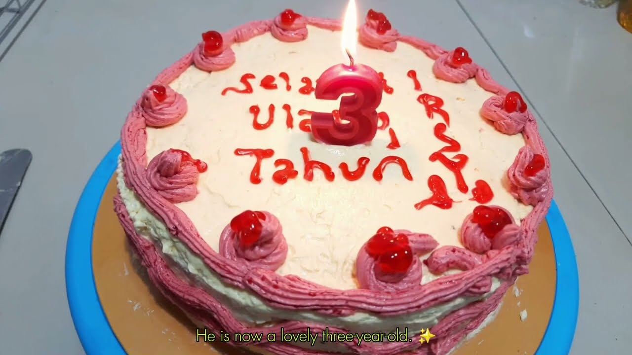 EASY BIRTHDAY CAKE IDEAS | SIMPLE ROSE BUTTERCREAM CAKE DECORATION