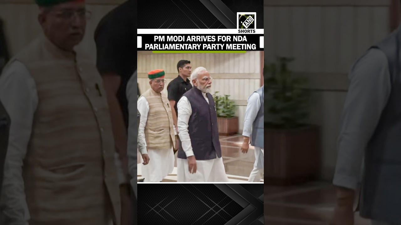Watch! Prime Minister Narendra Modi arrives for key NDA parliamentary party meeting