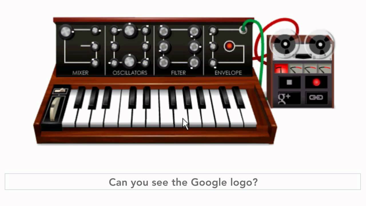Robert Moog Google Doodle
