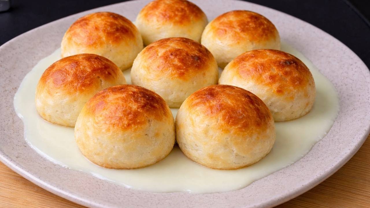 Mein Mann macht dieses Rezept jeden Morgen! Köstliche Knödel mit goldbrauner Kruste.