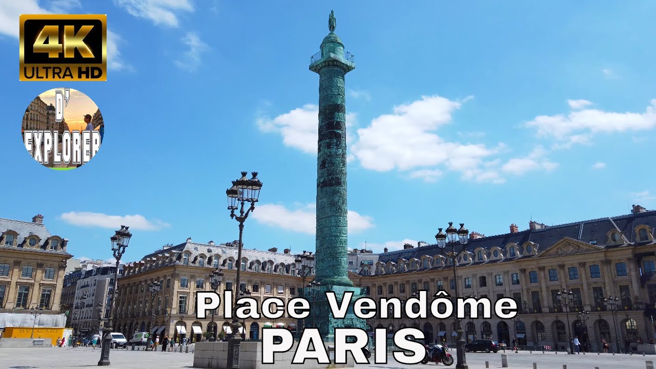 LUXURY SHOPPING STREET in PARIS》Place Vendôme 2020 【4K】