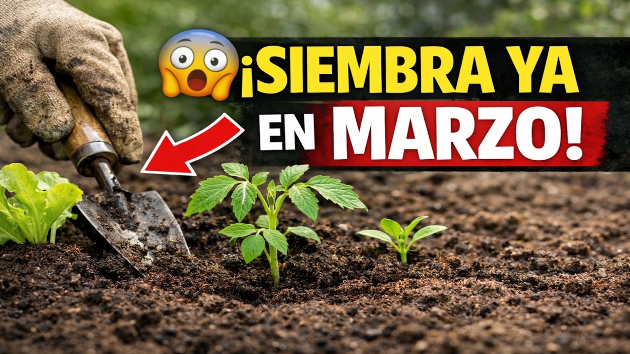 ¡Siembra URGENTE en MARZO! 😱 La Lista SECRETA de Cultivos para 2026 ¡SIN LUZ ARTIFICIAL!