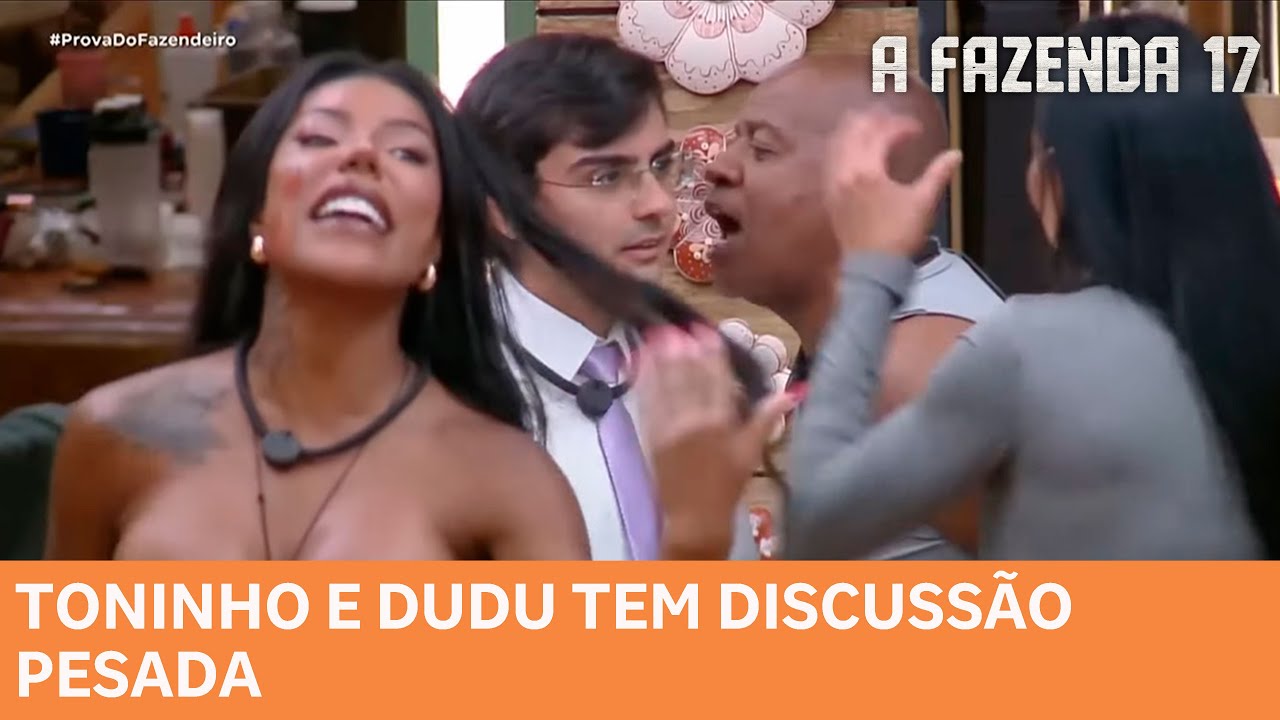 A FAZENDA 17: Toninho e Dudu tem discussão pesada 'Eu vou perturbar o seu sono'