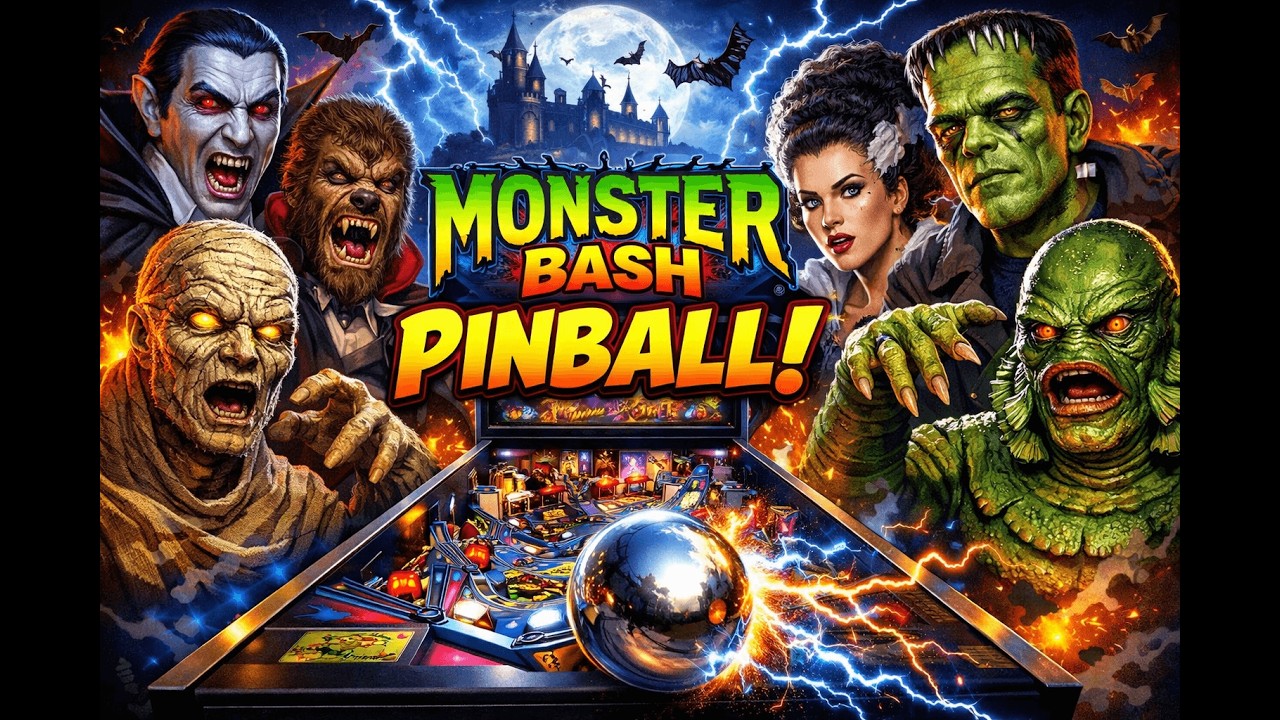 Monster Bash Pinball on the new Ultra VPCab.