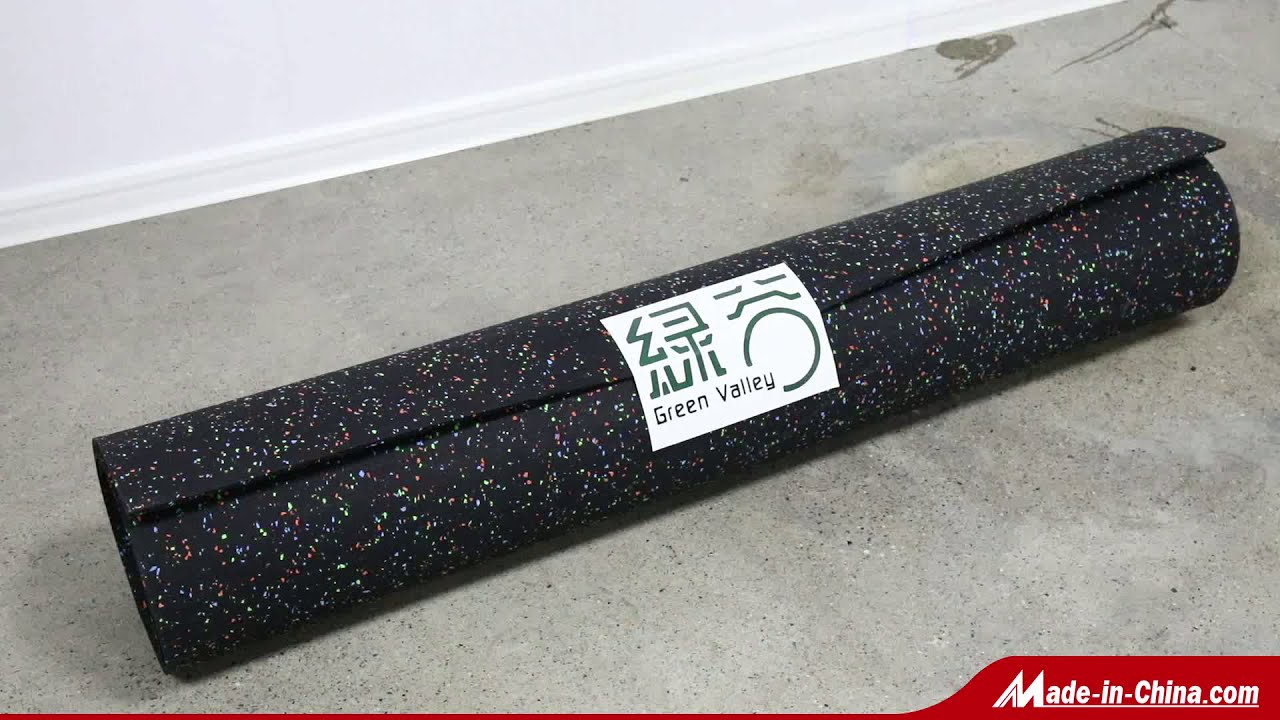 How to install the rubber roll in the gym?