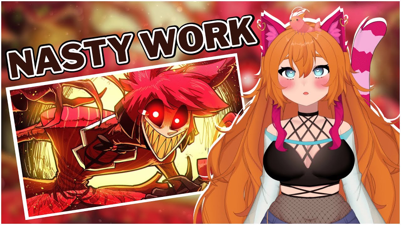 CATGIRL REACTS | ALASTOR RAP | 