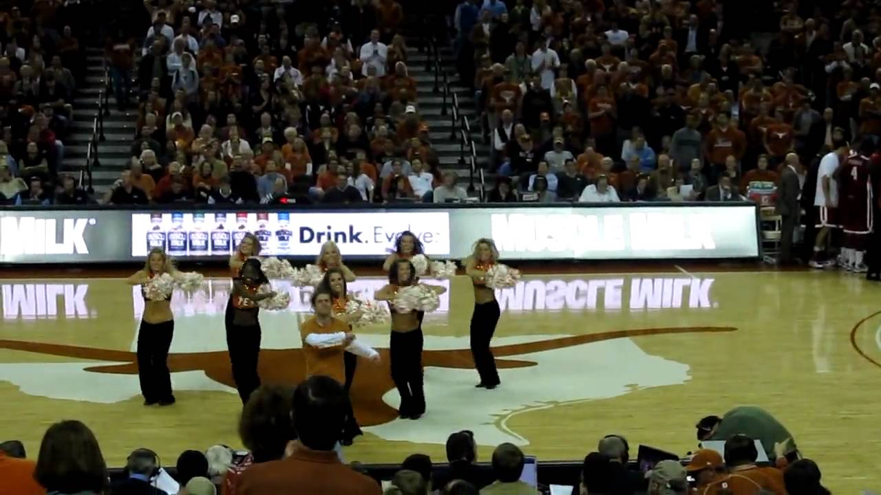 UT Texas Pom Routine w/ Male Student