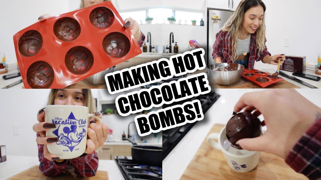 COOKING WITH KRISTEN: hot chocolate bombs! | Vlogmas Day 4