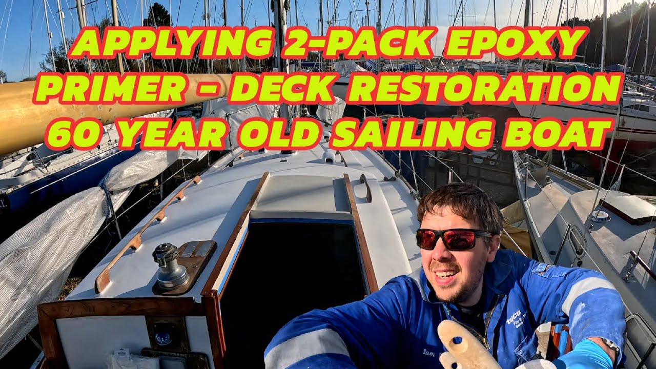 The Painting Begins! Applying High Build Primer on the Deck