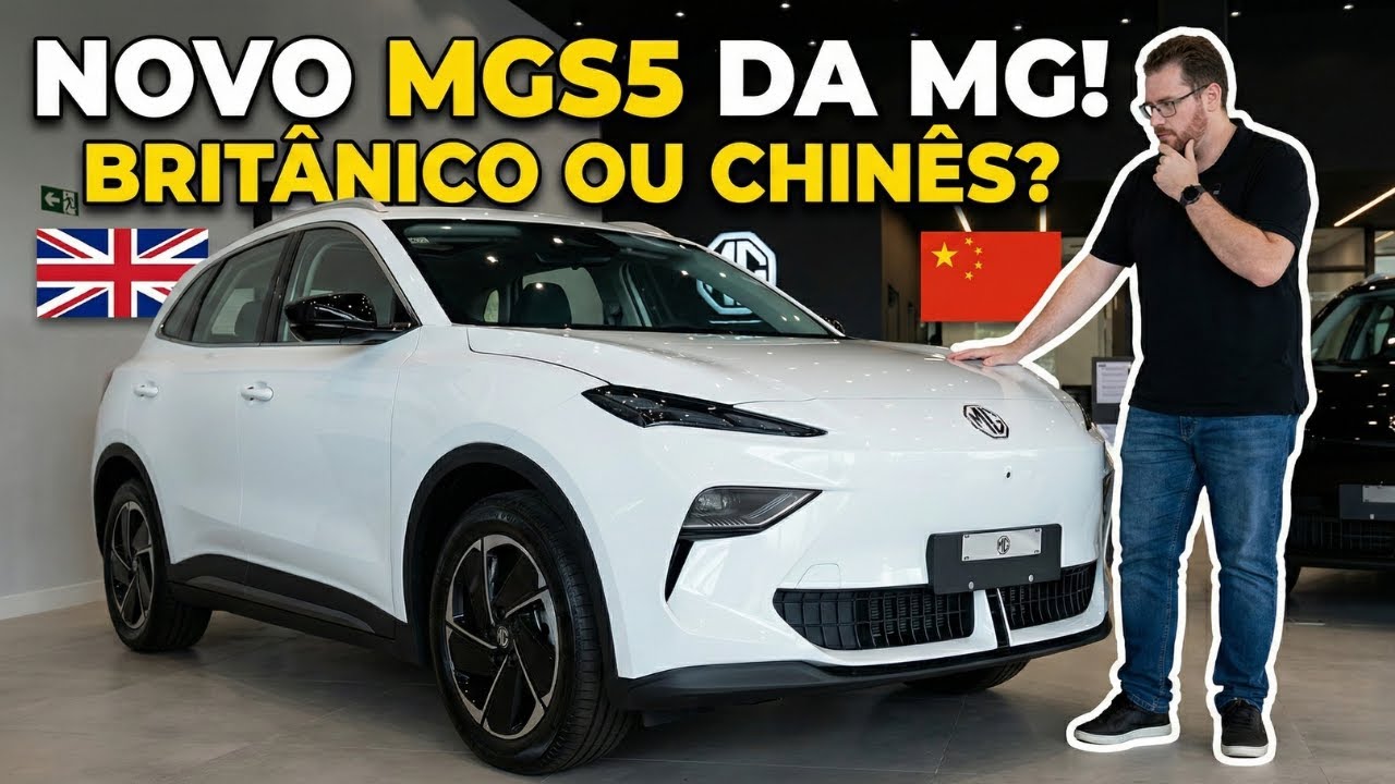 VEJA O NOVO MGS5 DA MG! VALE A PENA? É CHINÊS OU INGLÊS?