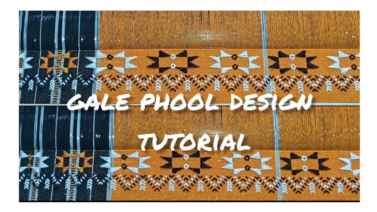 gale simple phool design step by step |Tutorial | Adi traditional | Arunachal pradesh