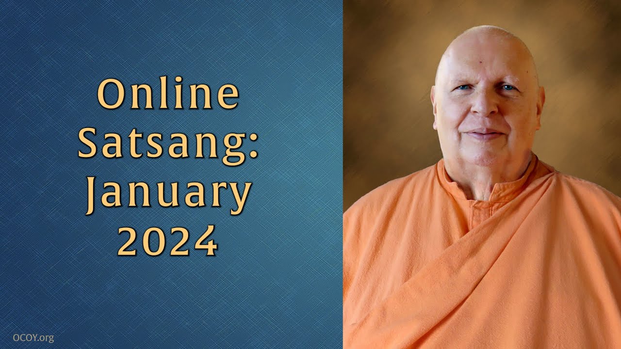 Unlock Spiritual Wisdom: January 2024 Satsang with Swami Nirmalananda