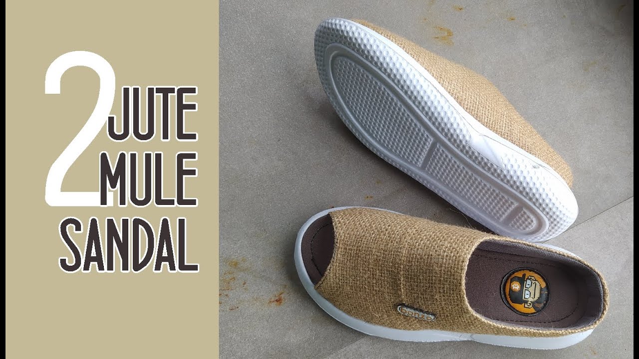Making MULE sandal from Jute fabric part 2