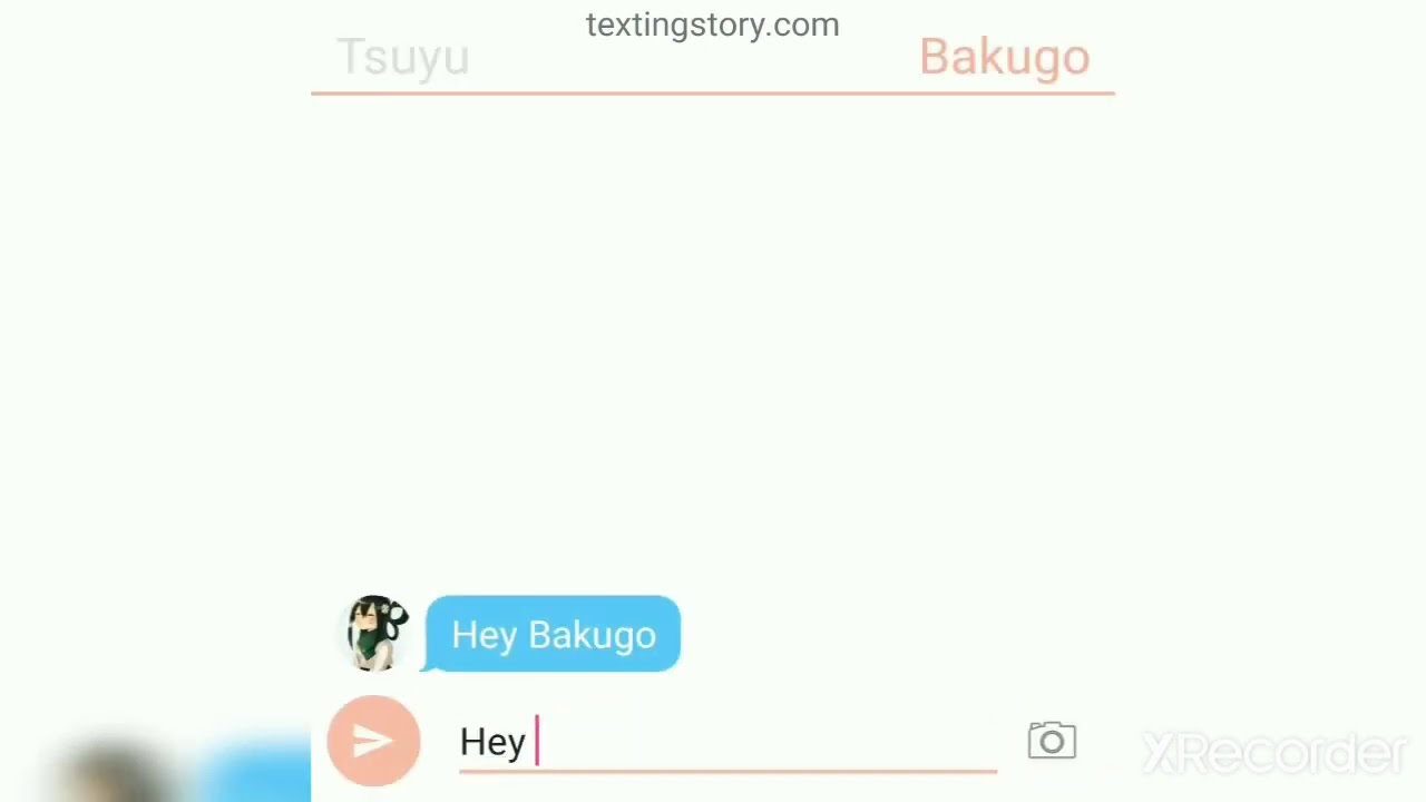 Tsuyu x Bakugo part two texting story