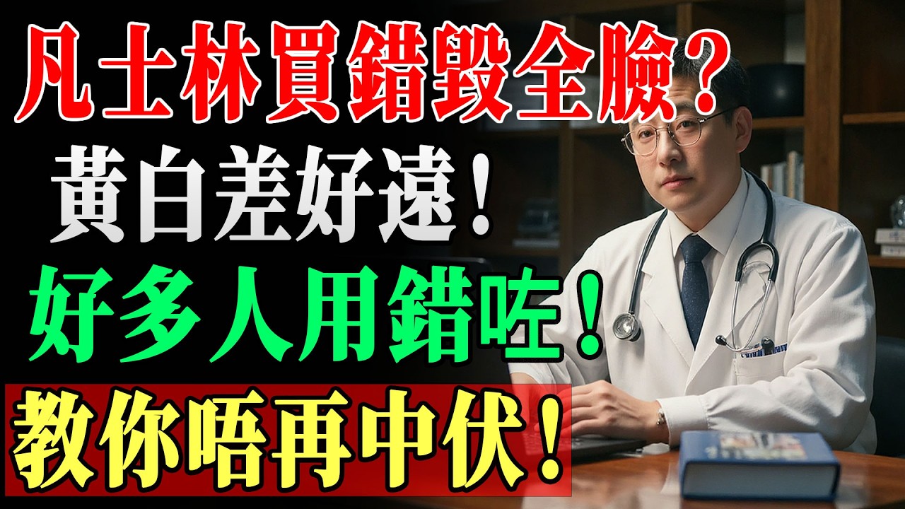 凡士林買錯毀全臉？黃色同白色差天共地，好多街坊用錯變暗沉毛孔爆！醫師揭秘選對用法  凡士林黃白  護膚真相 !