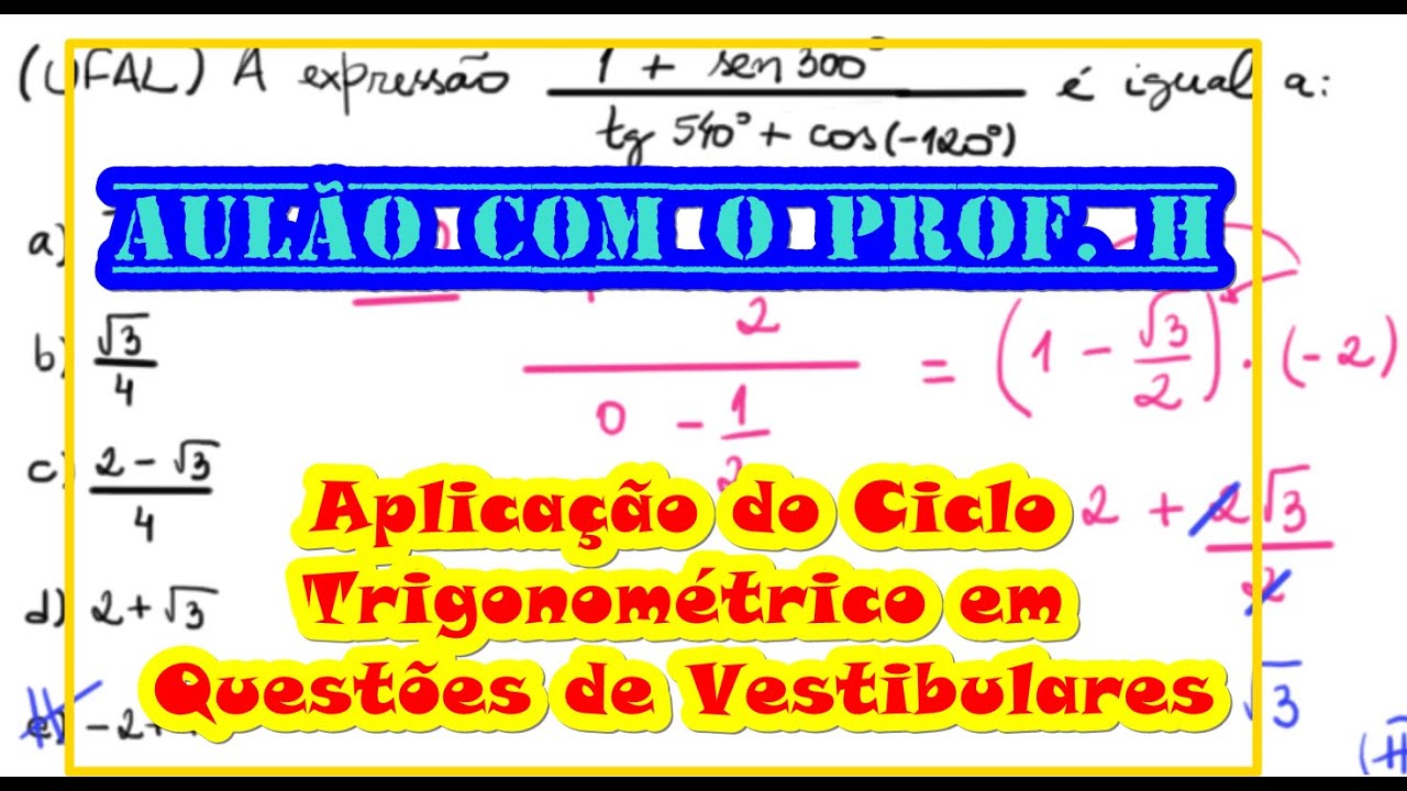 Aplicação do Ciclo Trigonométrico em Questões de Vestibulares