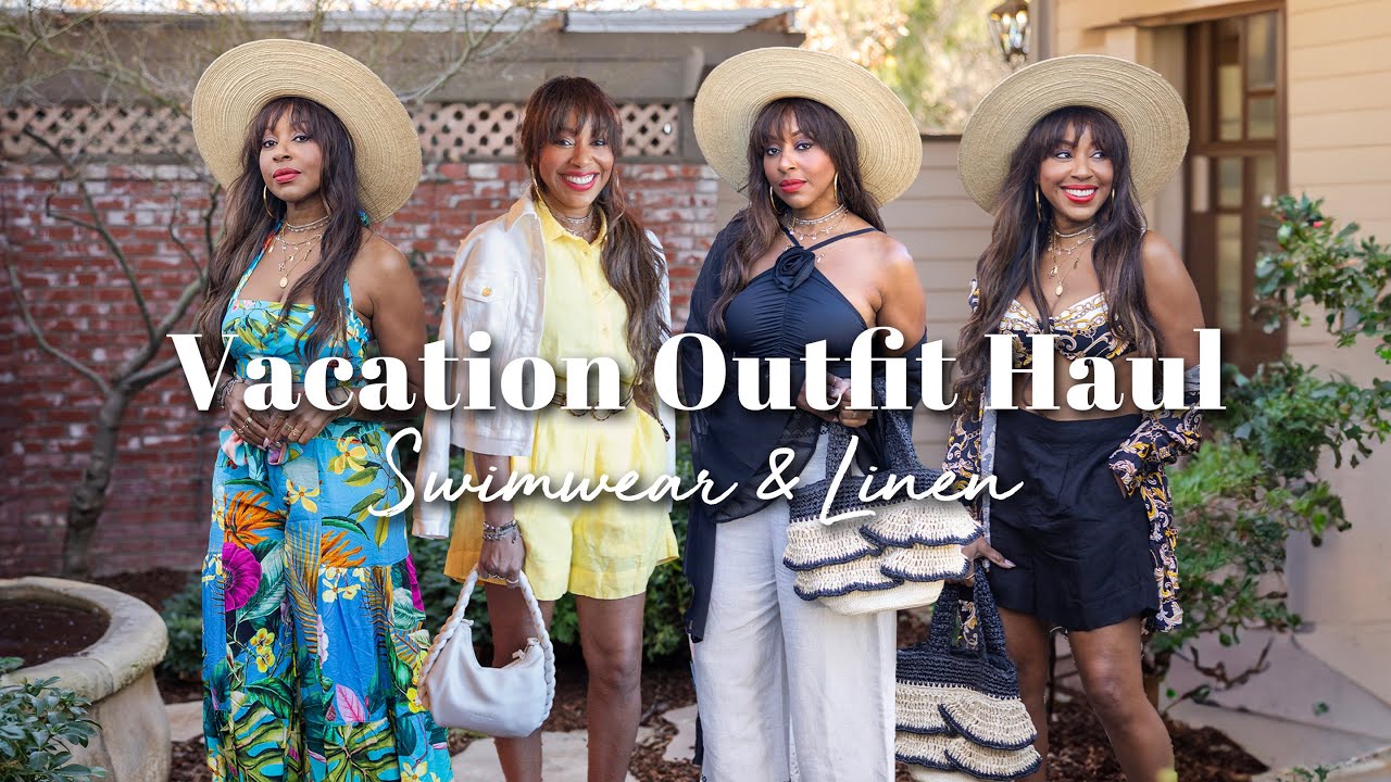 Swim & Linen Vacation Outfit Ideas | KINYA CLAIBORNE