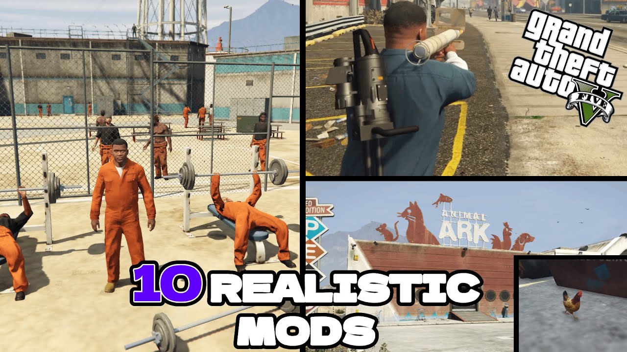 10 AWESOME REALISTIC MODS for GTA 5 | Best Scripts Mods GTA V