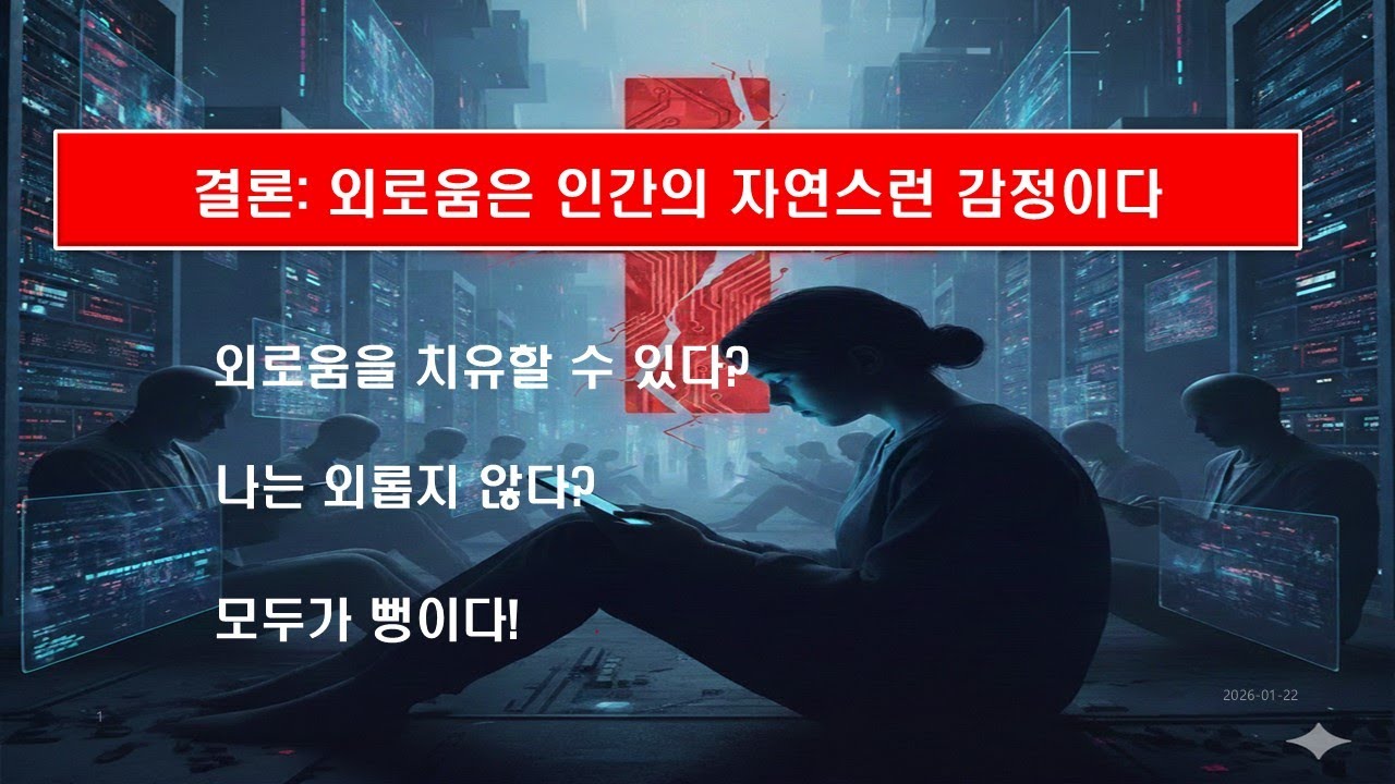 2. 외로움 #12:  외로움은 인간의 자연스런 심리 현상이다