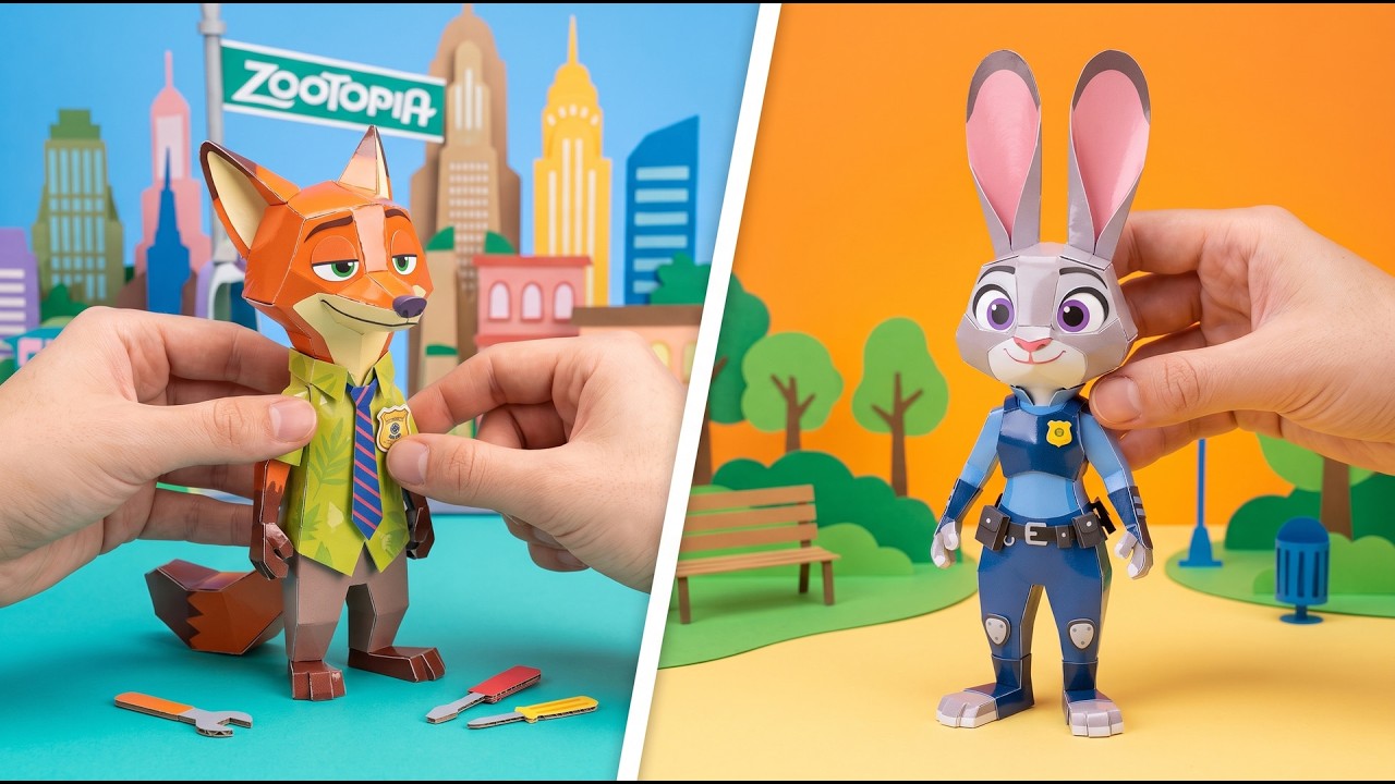 Save Zootopia With Nick And Judy 🦊🐰 *One Last Paper Game Book Adventure*