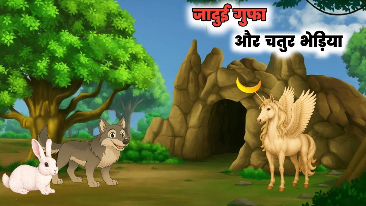 जादुई गुफा और चतुर लोमड़ी | Cartoon Kahani | Hindi Jadui Kahaniya | Jadui Kahani | Jadui Moral Story