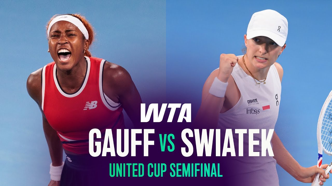 Coco Gauff vs. Iga Swiatek Highlights | 2026 United Cup Semifinal | WTA Match Highlights