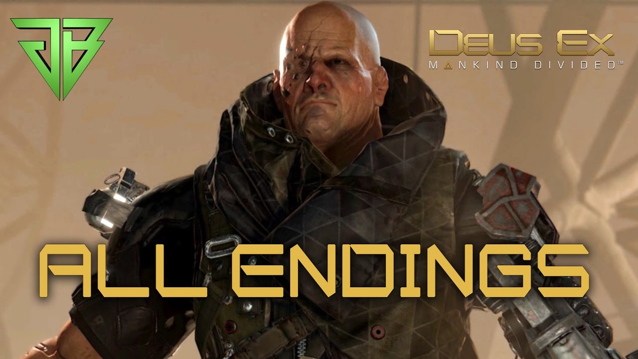 Deus Ex Mankind Divided All Endings  (Jammer, Fight, Killswitch) - No Commentary (PC)