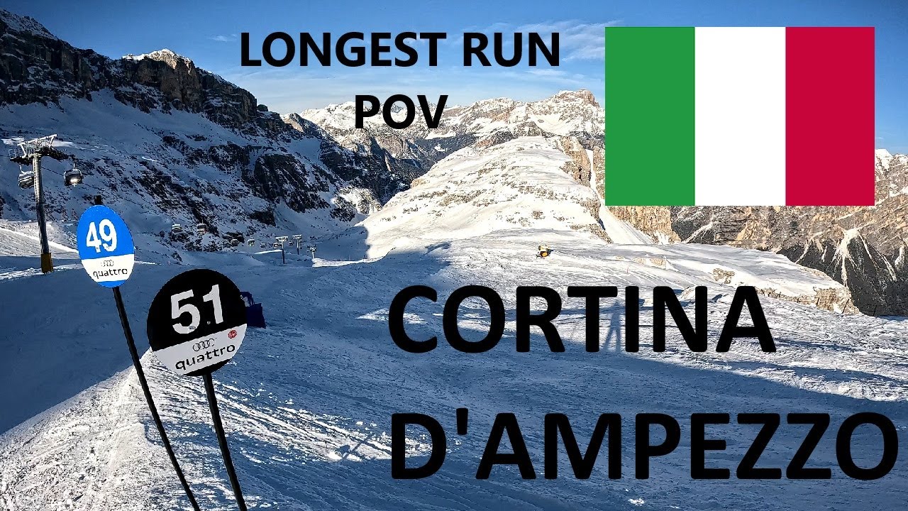 CORTINA D'AMPEZZO SLOPE - 51 | LONGEST RUN | POV