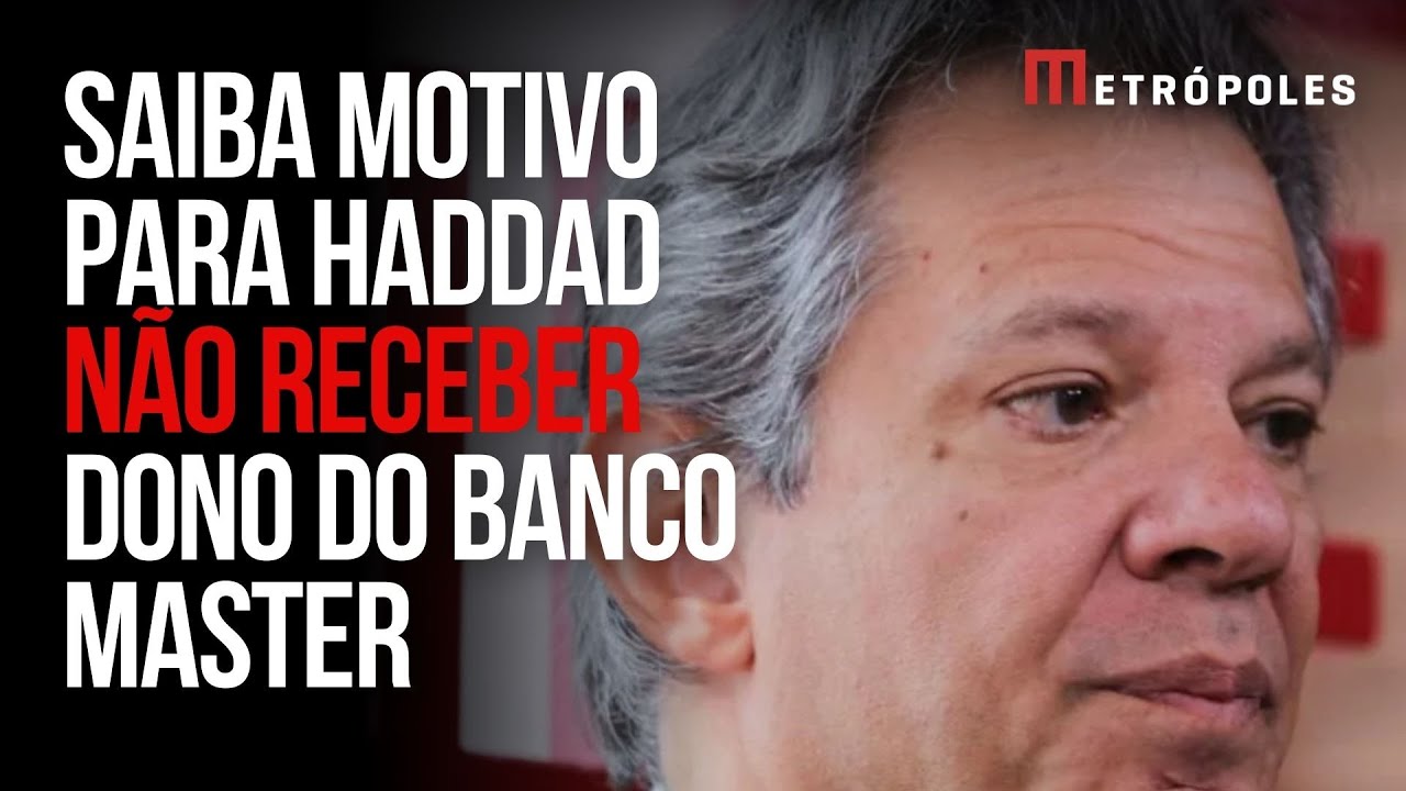 Haddad afirma que não recebeu Vorcaro para se preservar