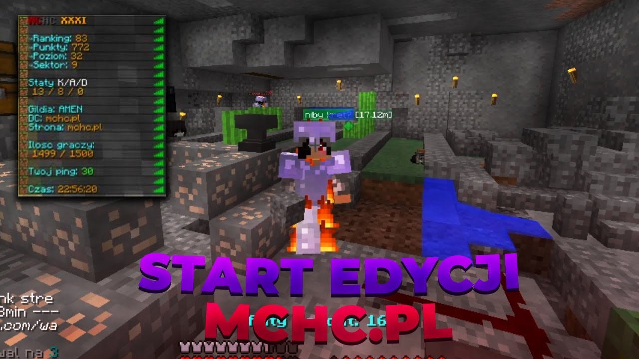 MCHC.PL - START EDYCJI | 1 TOPKA | TOTALNY POGROM SERWERA | 15 kills | +800 ranku | +tXt pVp